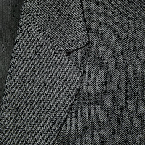 Single breasted wool grisaille jacket Detail 8