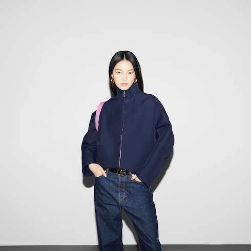 Denim pant with Gucci label
