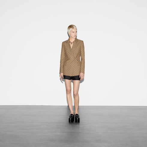 Zweireihiger Blazer aus GG Canvas