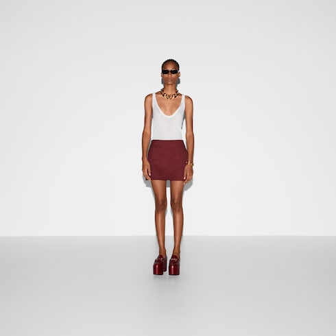 Original GG canvas mini skirt