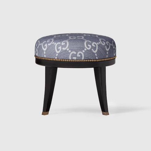 GG jacquard round stool Detail 3