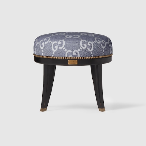 GG jacquard round stool Detail 5