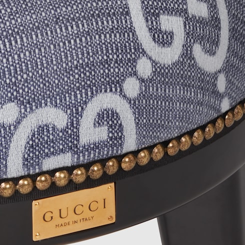 GG jacquard round stool Detail 6