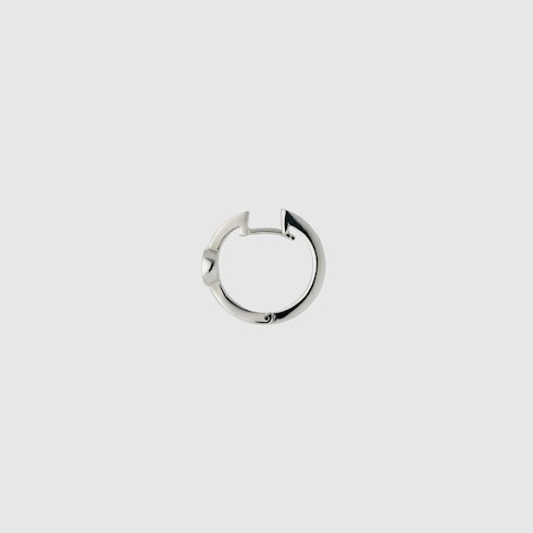 Gucci Interlocking系列环形耳环