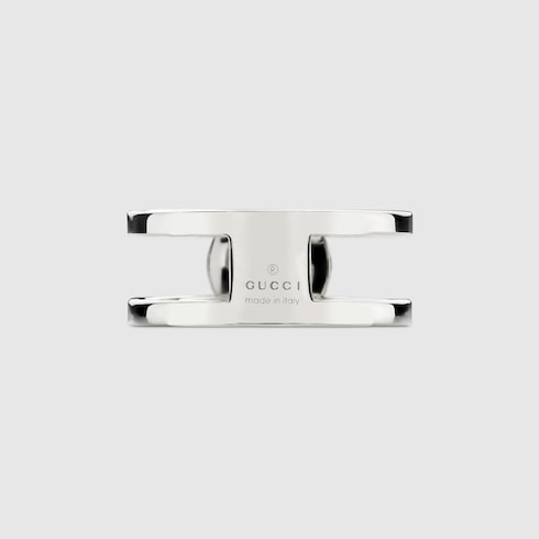 Anillo ancho Gucci Interlocking