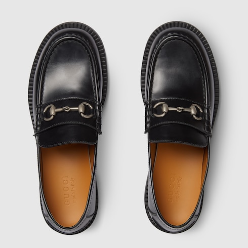 【在庫処分大特価!!】 loafer Men's with SI GUCCI® | Leather Black in Horsebit 小物