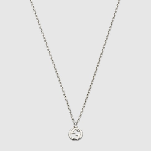 Gucci Interlocking chain necklace in 925 sterling silver | GUCCI® Canada