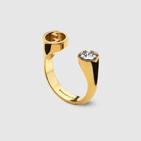 Gucci Blondie crystal ring