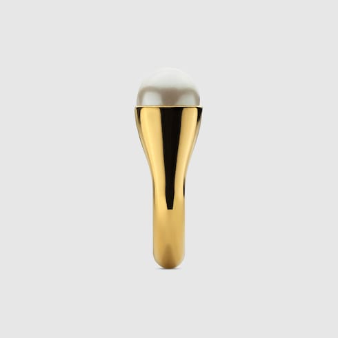 Anello Gucci Blondie con perla in resina