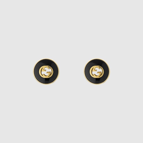 Gucci Interlocking 18k stud earrings Detail 2