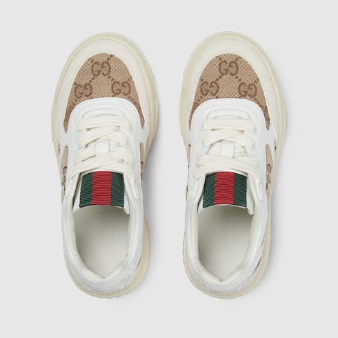 Sneaker Gucci Re-Web bimbi piccoli