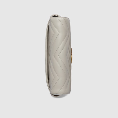 GG Marmont Mini-Tasche in hellgraues Leder | GUCCI® DE 