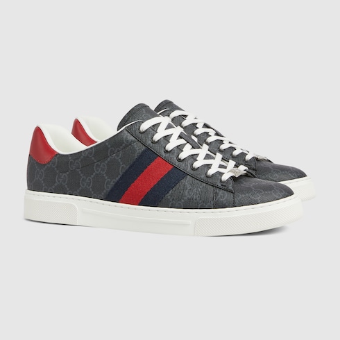 Sneaker Gucci Ace uomo con dettaglio Web