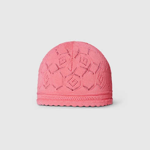 Baby G rhombus viscose hat in pink GUCCI PT