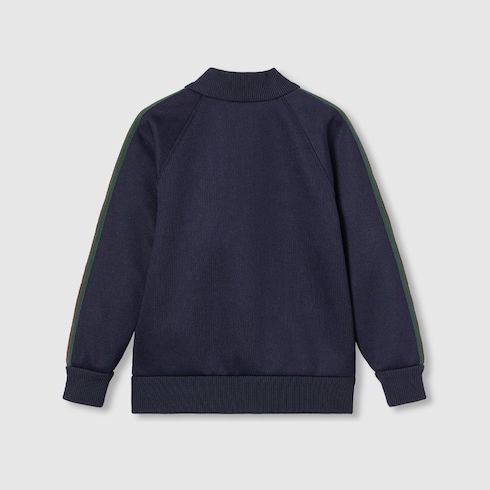 Children's technical jersey zip jacket Detail 2