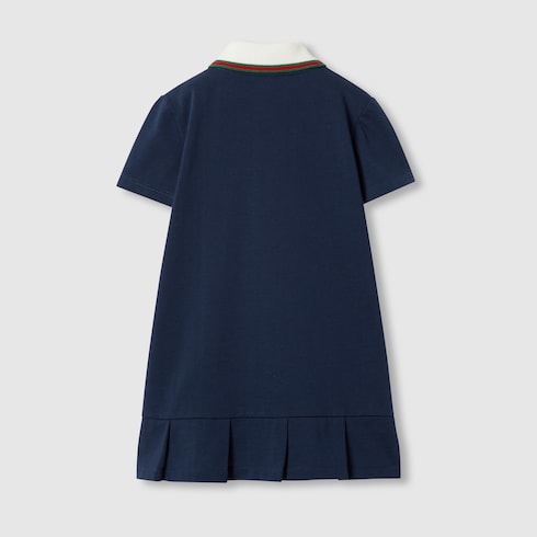 Vestido infantil de algodón con tribanda Web