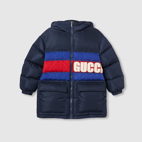 Children's nylon hooded jacket