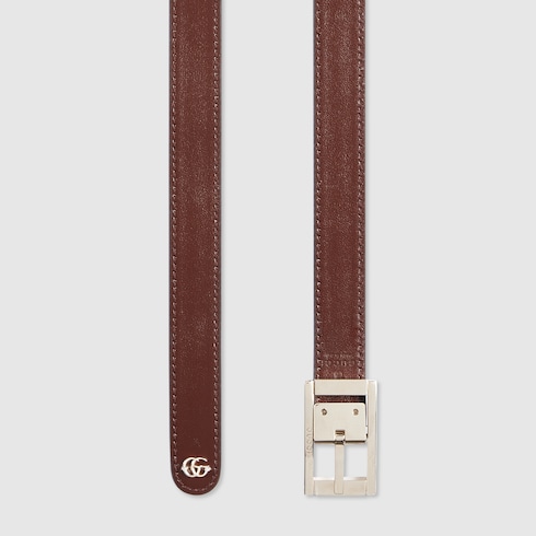 Reversible thin belt with rectangular buckle Detail 5