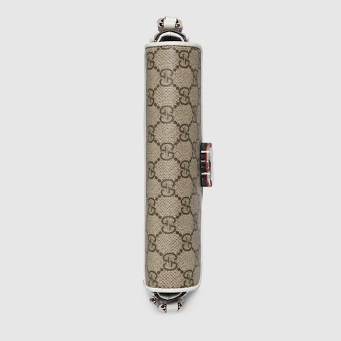 GG super mini shoulder bag in Beige GG Canvas | GUCCI® SI