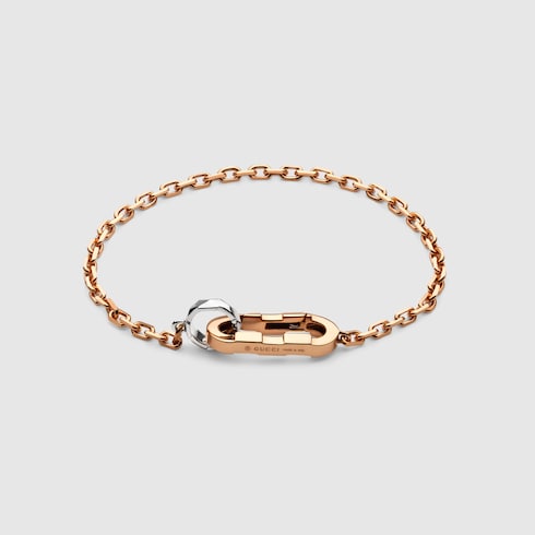 Bracciale a catena Gucci Link to Love oro 18k