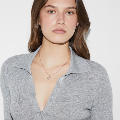 Collier 18 carats Gucci Interlocking avec diamants