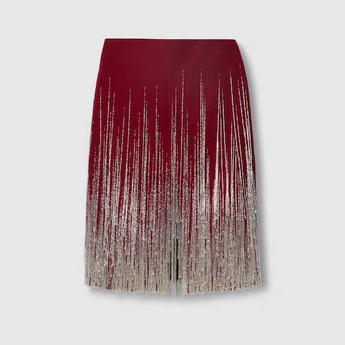 Jewel fringe skirt best sale