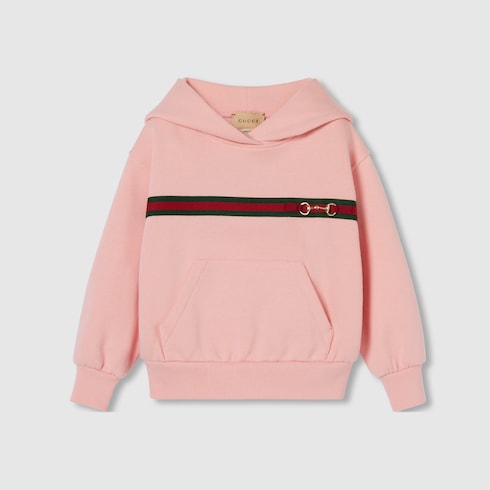 Sudadera infantil de algodón con tribanda Web