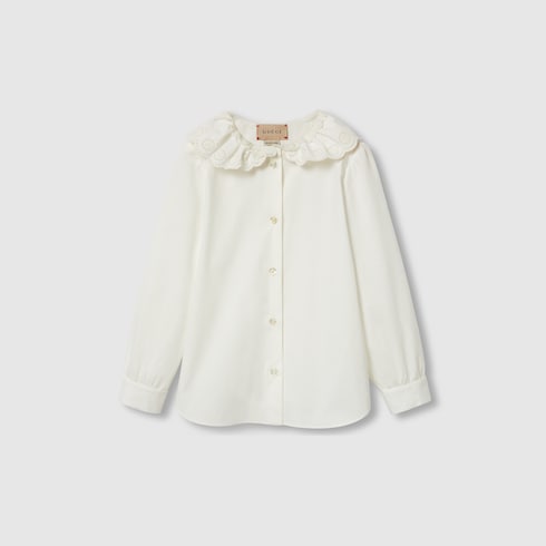 Camisa infantil de piqué de algodón