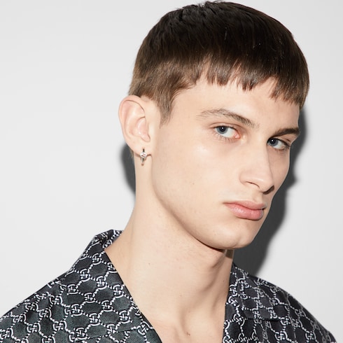 Orecchini a cerchio Gucci Interlocking