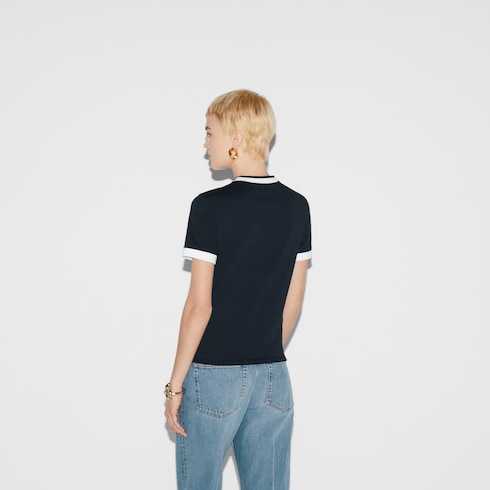 T-shirt en jersey de coton avec broderie