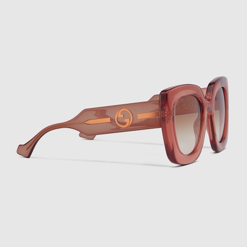 Sonnenbrille mit eckigem Rahmen