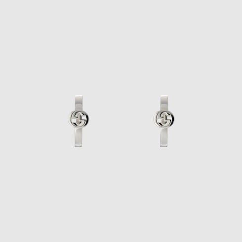 Orecchini a cerchio Gucci Interlocking