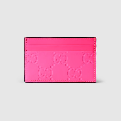 Gucci card holder pink sale