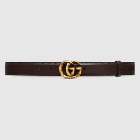 GG Marmont belt in dark brown leather GUCCI Canada