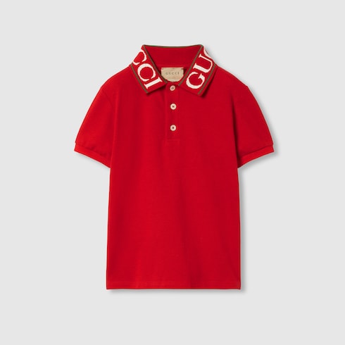 Children's cotton polo shirt