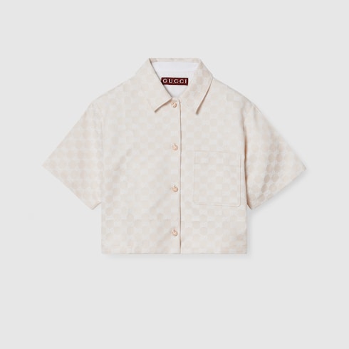 Bluse aus GG Baumwollgabardine
