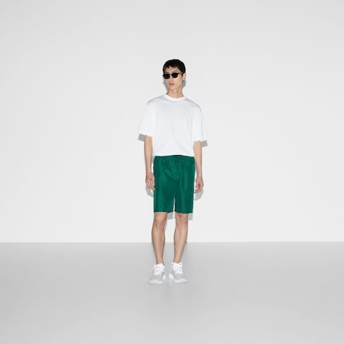 Badeshorts aus Nylon mit GG Print