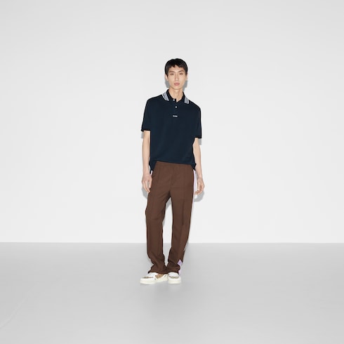 Cotton piquet polo shirt