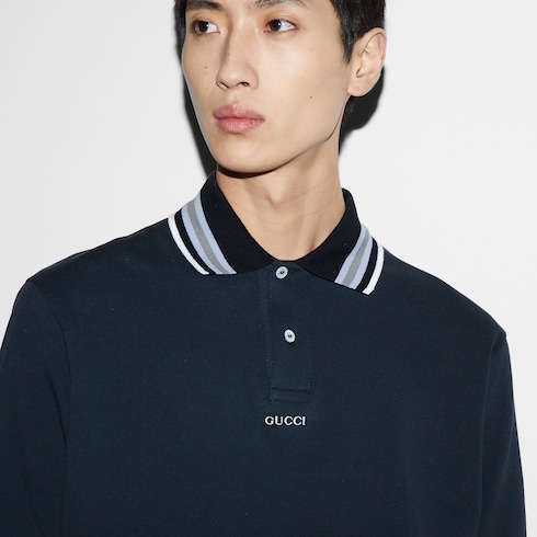 Gucci cotton polo hotsell