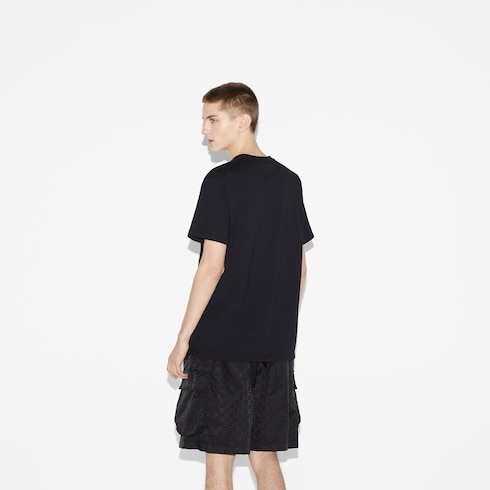 T-shirt in jersey di cotone con stampa Gucci