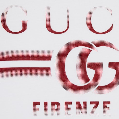 饰Gucci印花针织棉T恤