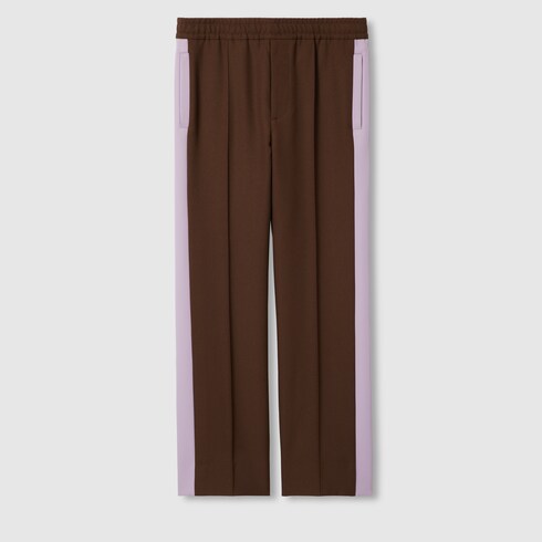 GUCCI 24AW Logo Fluid Drill Side Slits Long sleeve shirt tops 784039 Brown 38/15