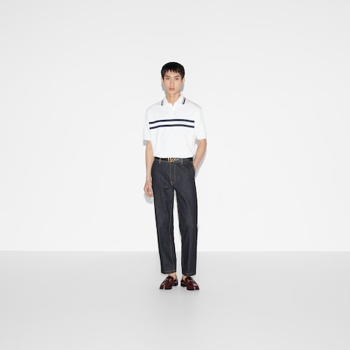 Cotton piquet polo shirt