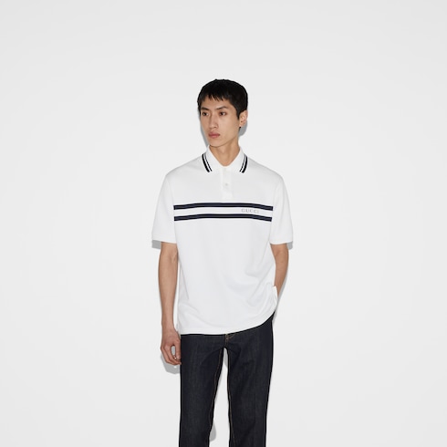 Polo en piqué de coton 