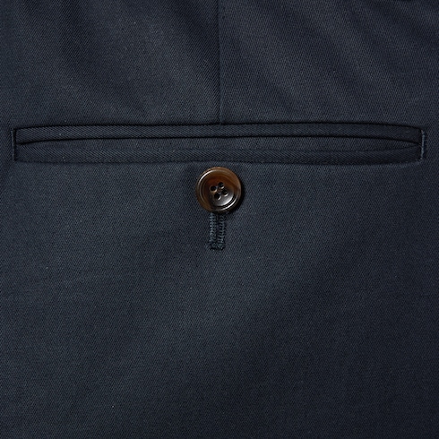 Pantalon en twill de coton double avec bande Web