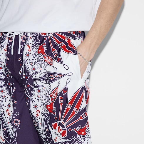 Short de bain a imprime bandana Gucci