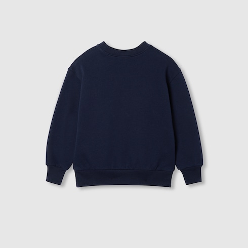Sweat-shirt pour enfant en coton avec bande Web