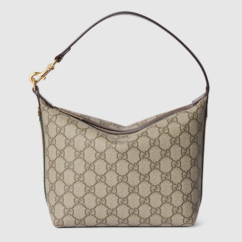 Ophidia GG Super-Mini-Schultertasche in beige- und 