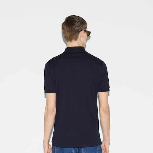 Poloshirt aus Baumwolle mit Web