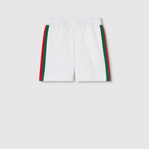 Shorts with Web intarsia